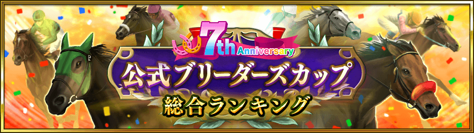 7周年記念公式ブリーダーズカップ総合ランキング